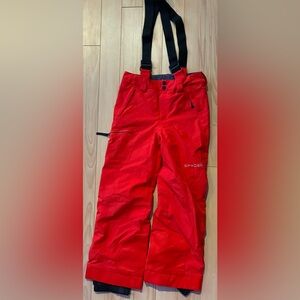 SPYDER youth size 12 bibbed snowpants